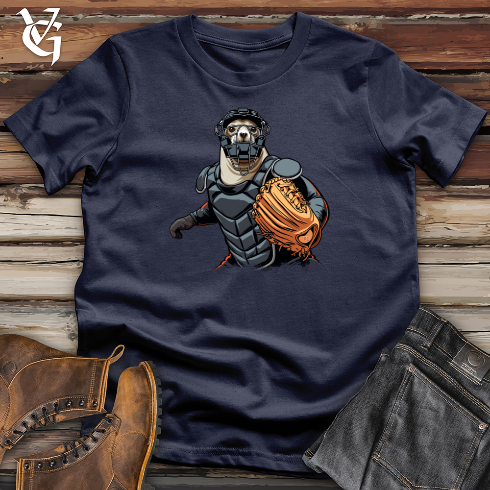 Sloth Baseball Catcher Softstyle Tee