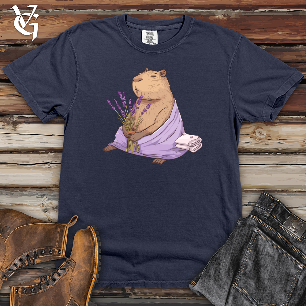 Capybara Lavender Spa Heavy Cotton Comfort Colors Tee