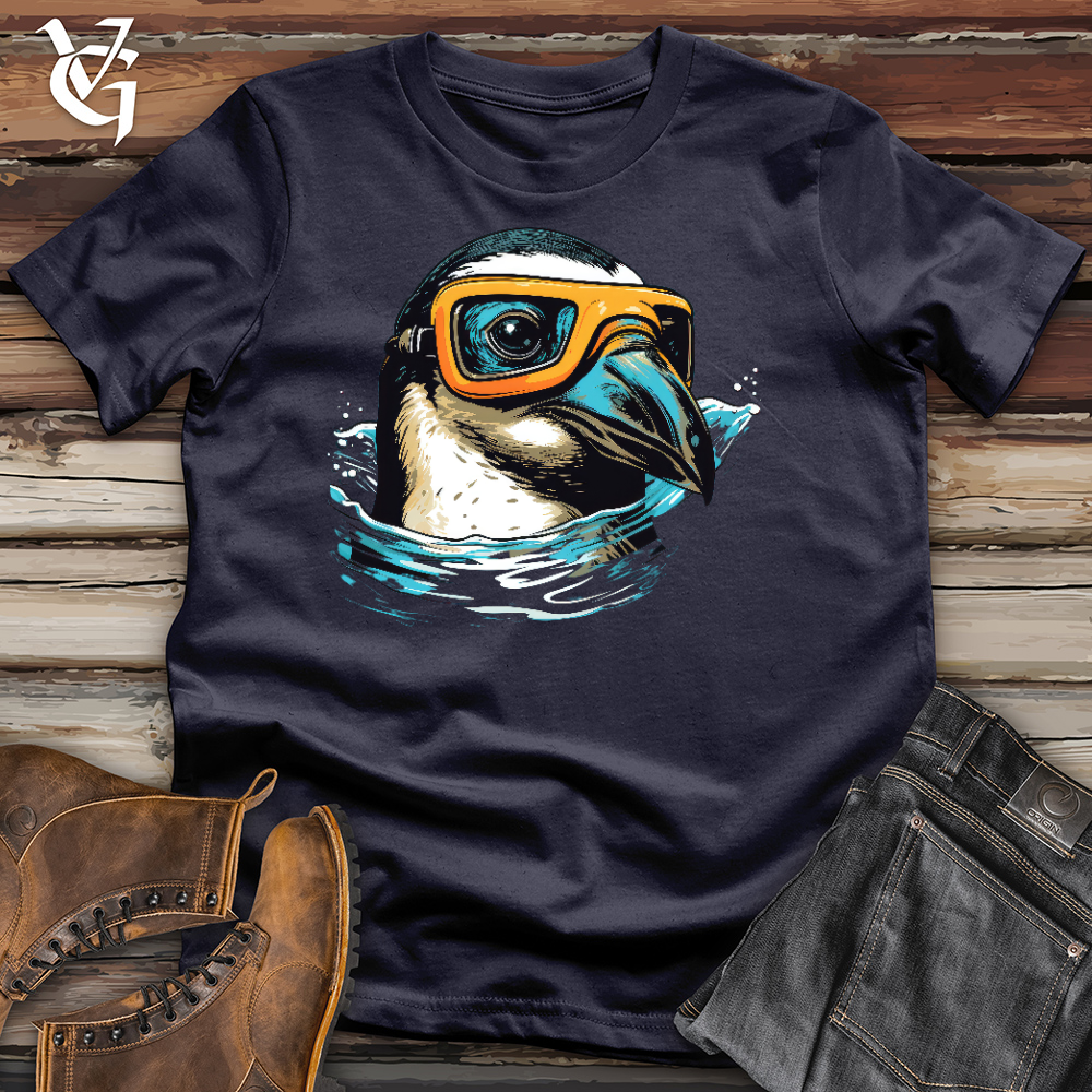 Swimming Penguin Cotton Tee