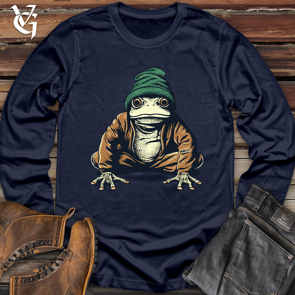 Slouchy Beanie Frog Softstyle Long Sleeve