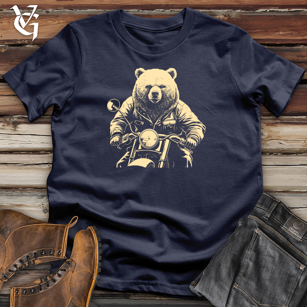 Policeman Bear on Motorcycle Patrol Softstyle Tee