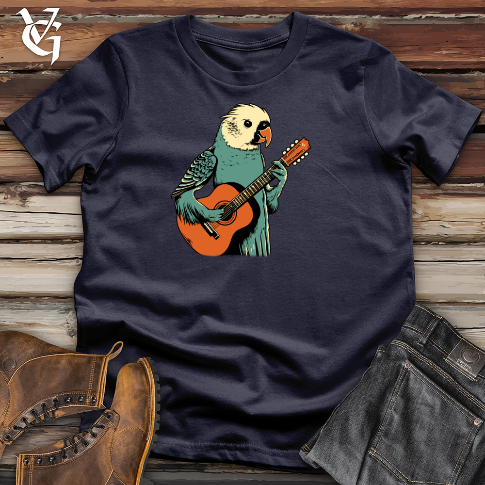 Parakeet Strumming Guitar Cotton Tee