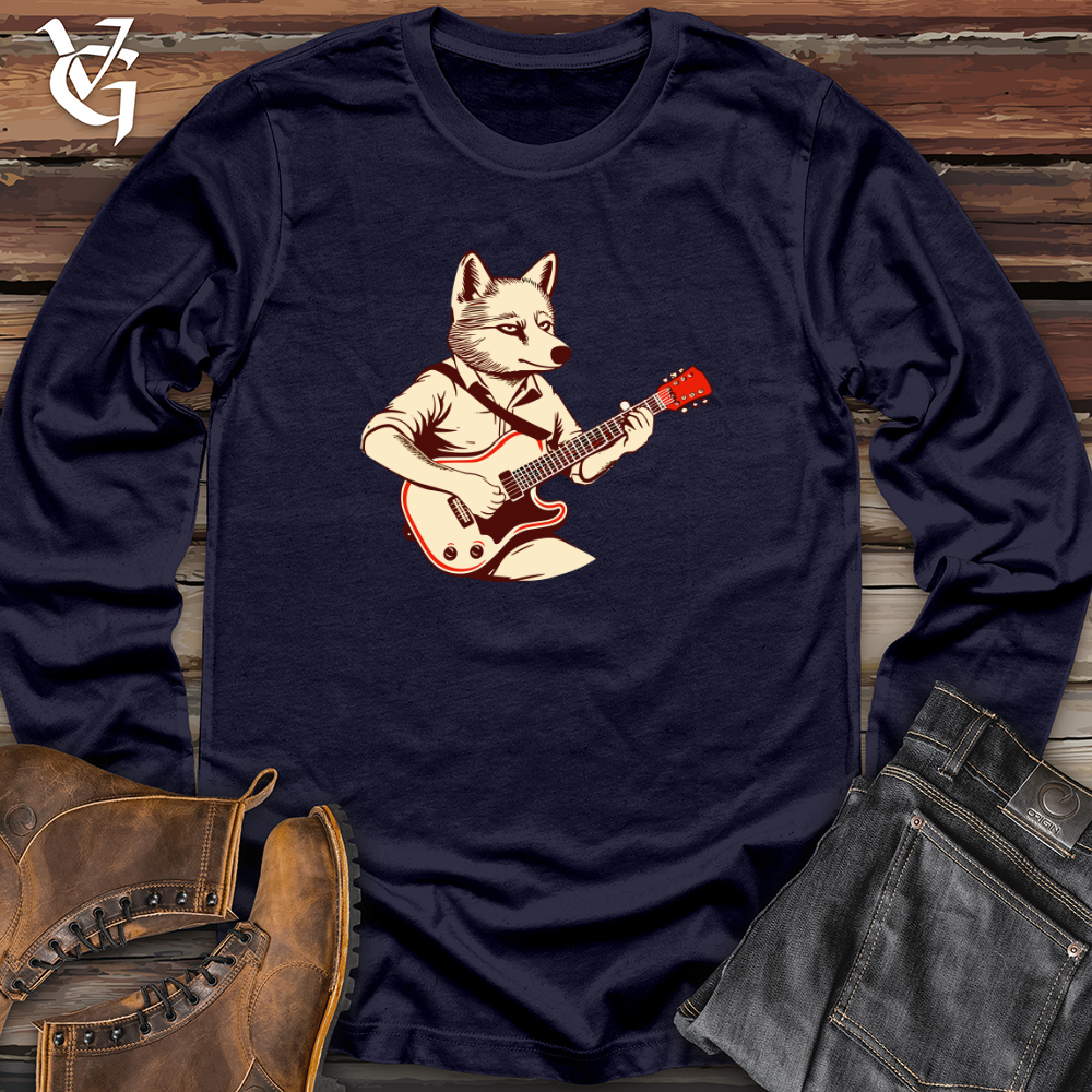 Retro Rhythm Wolf Long Sleeve