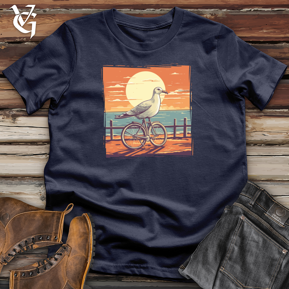 Sea Gull Boardwalk Bicycle Cruise Softstyle Tee