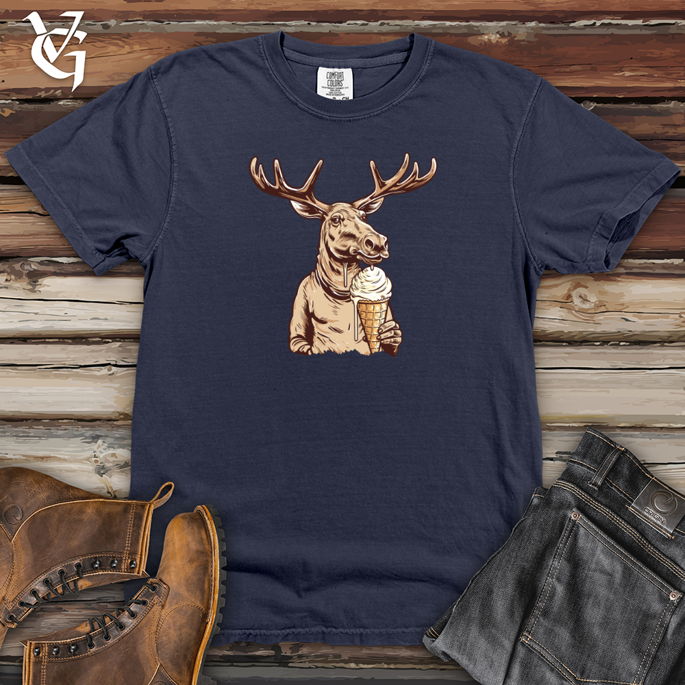 Antlered Ice Cream Balancer Heavy Cotton Comfort Colors Tee