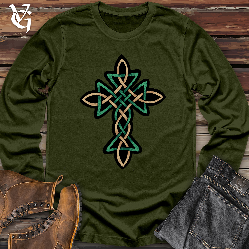 Celtic Golden Cross Long Sleeve