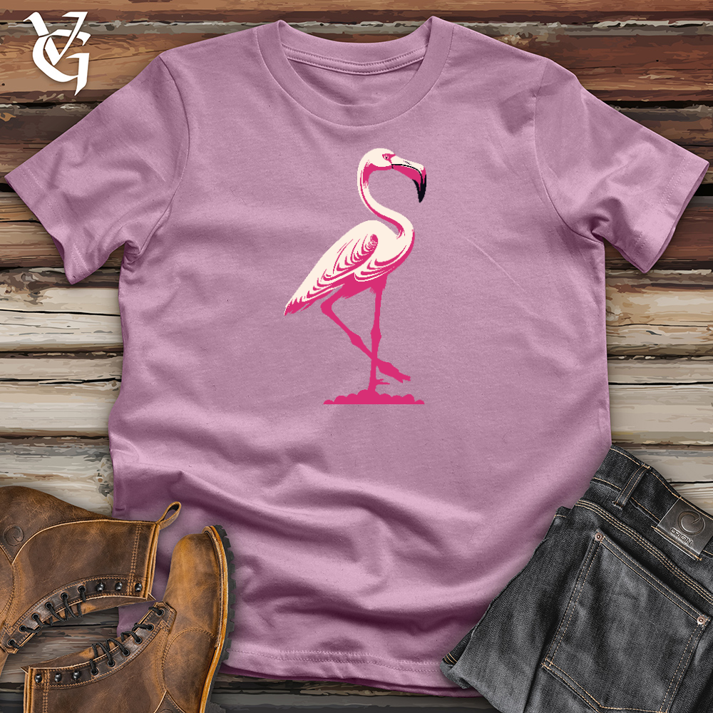 Graceful Flamingo Cotton Tee