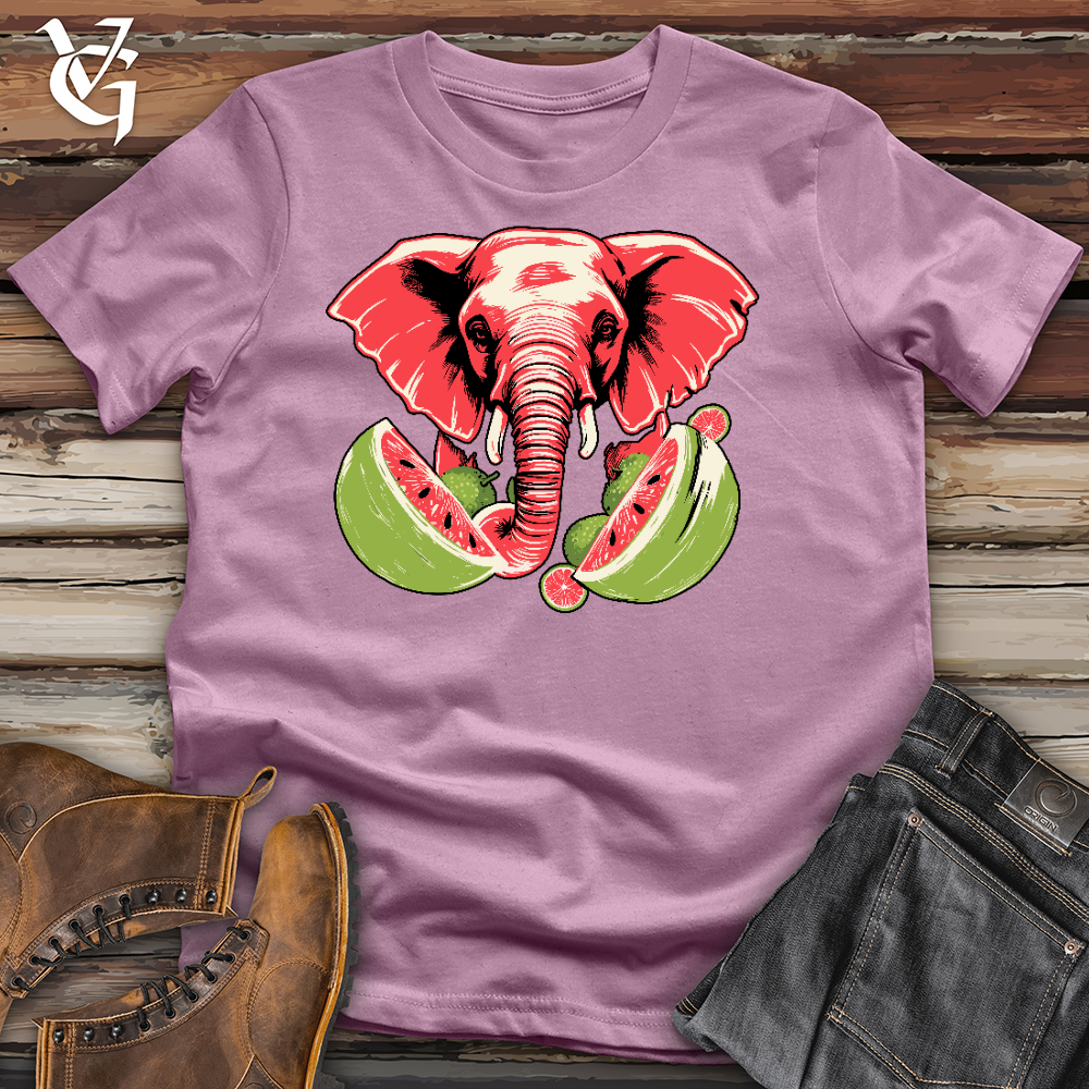 Elephant Watermelon Cotton Tee