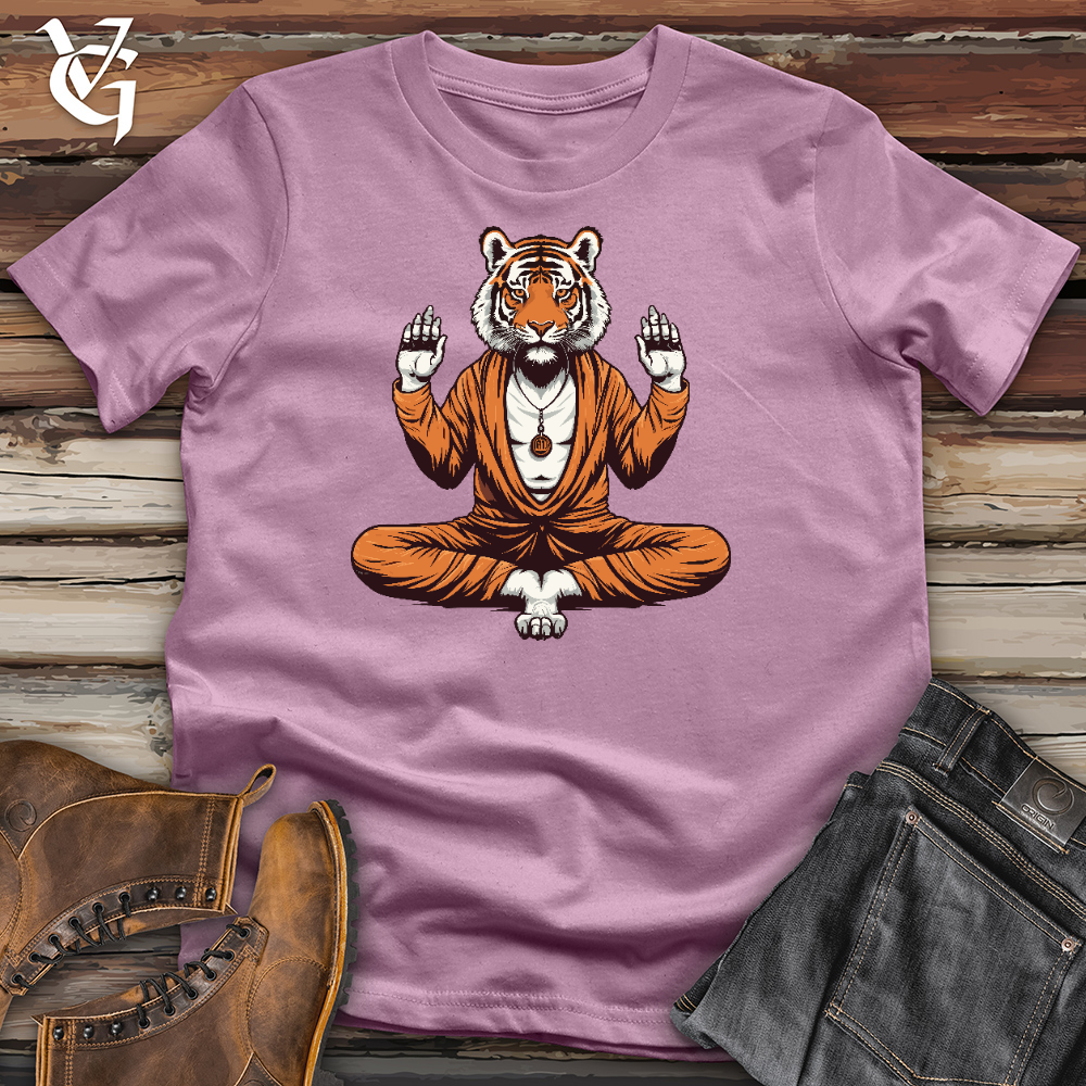Tiger Doing Yoga Cotton Tee