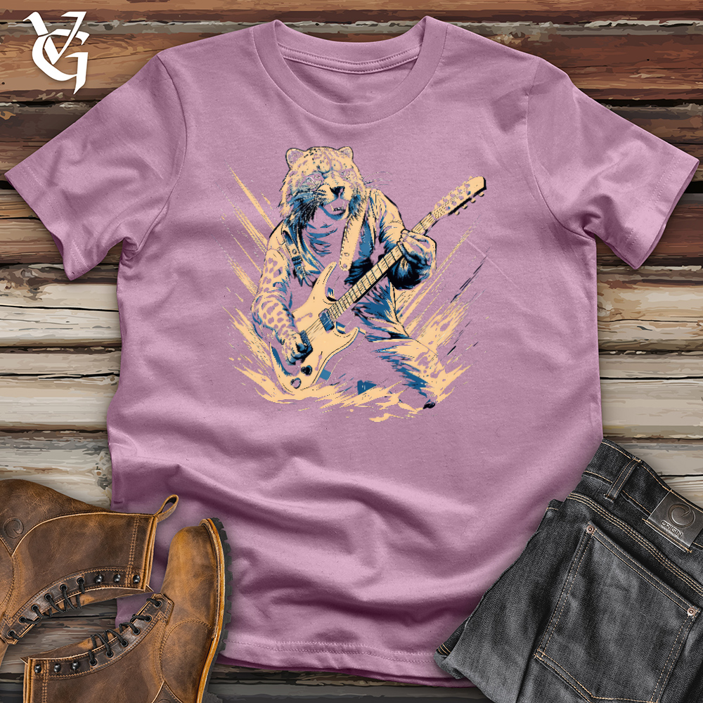 Cheetah Electric Guitarist Cotton Tee