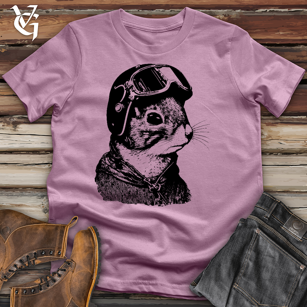 Squirrel Fighter Pilot Cotton Tee