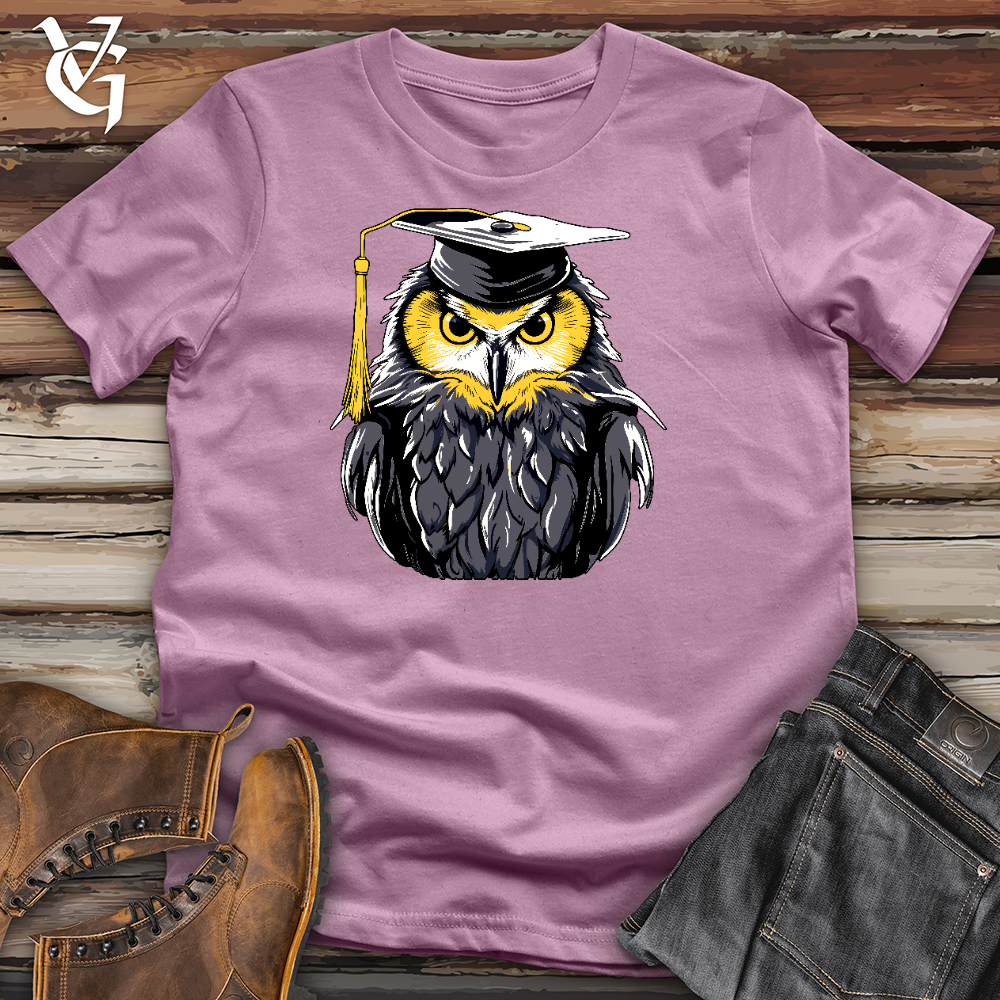 Valedictorian Owl Cotton Tee