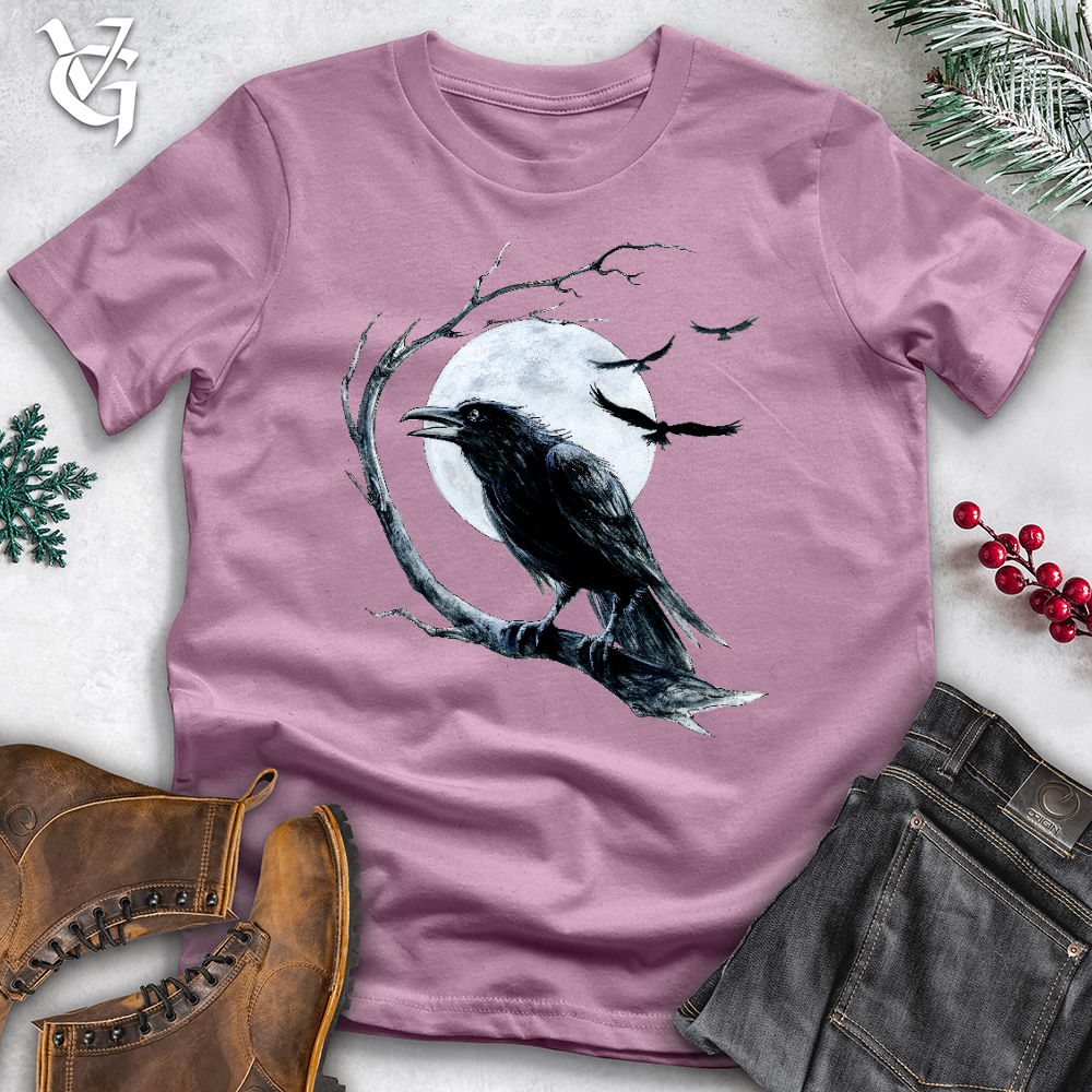 Cold Winter Raven  Cotton Tee