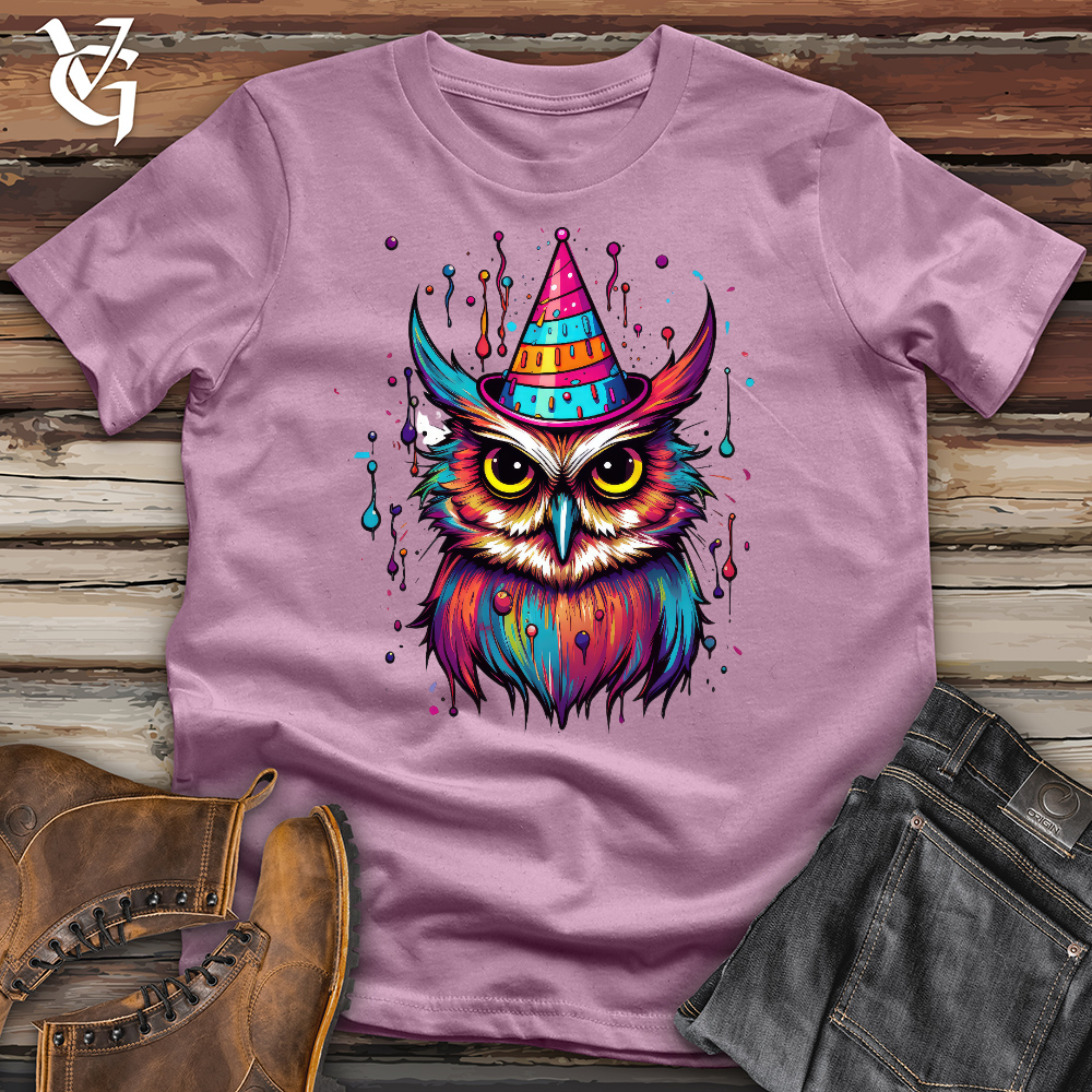 Birthday Party Owl Cotton Tee