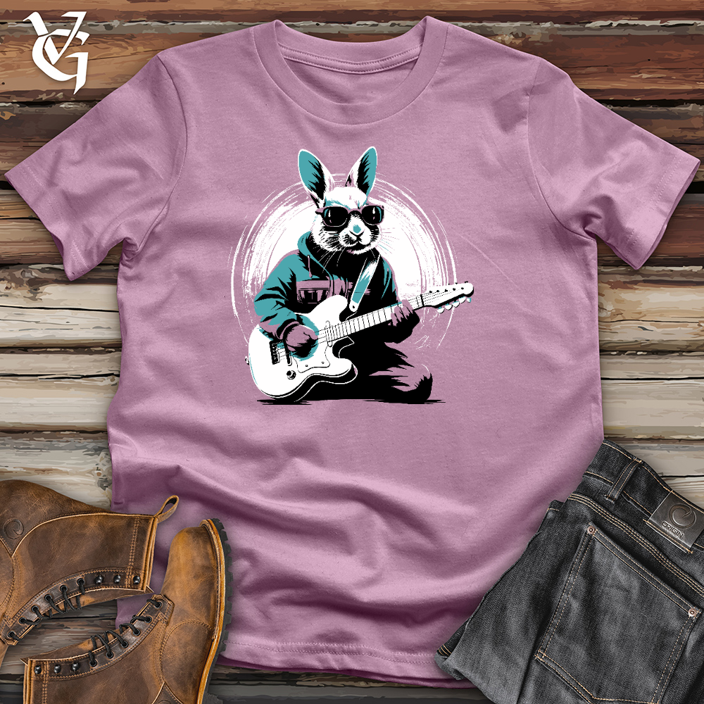 Rabbit Playing Guitar Cotton Tee