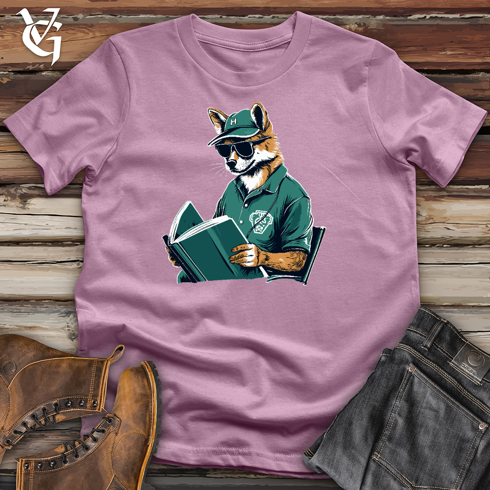 Fox Reading Book Cotton Tee