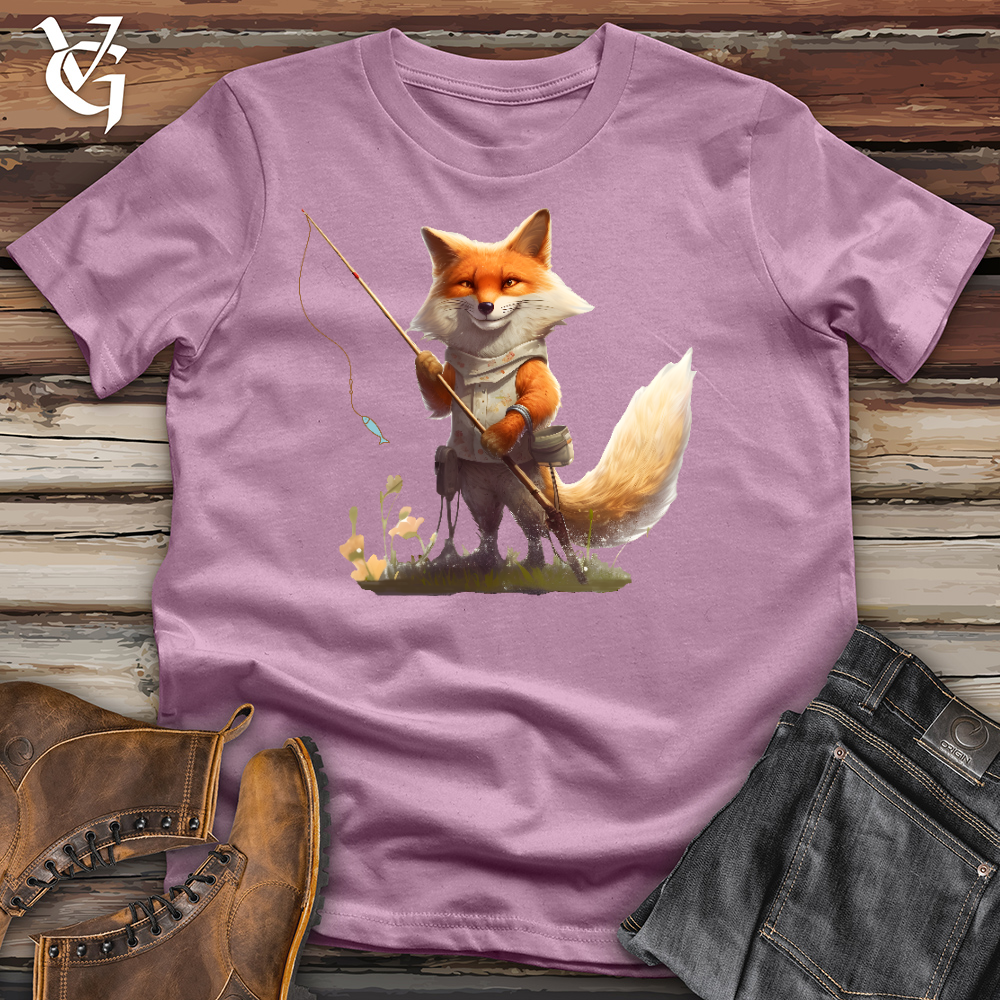 Fishing Fox Cotton Tee