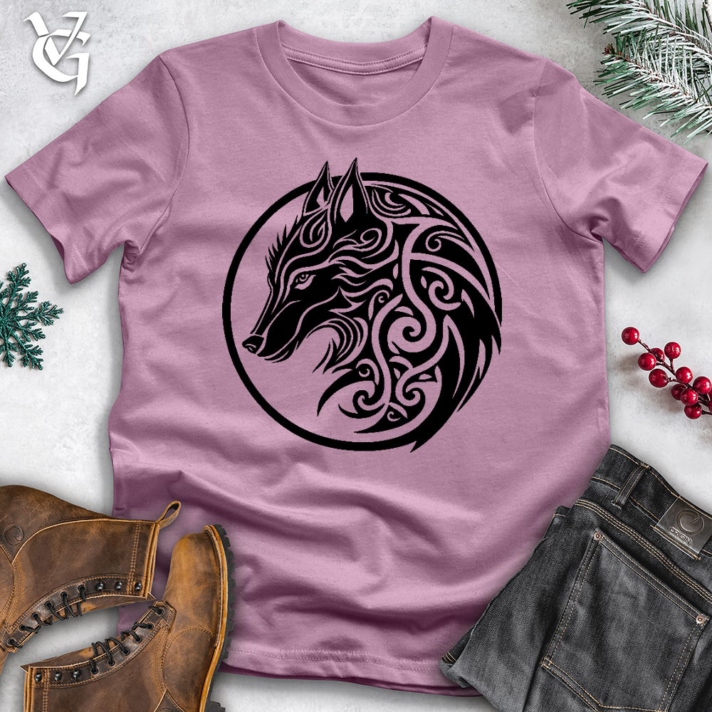 Celtic Wolf Art Cotton Tee