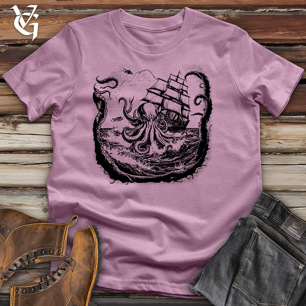 Octopus At Sea Cotton Tee