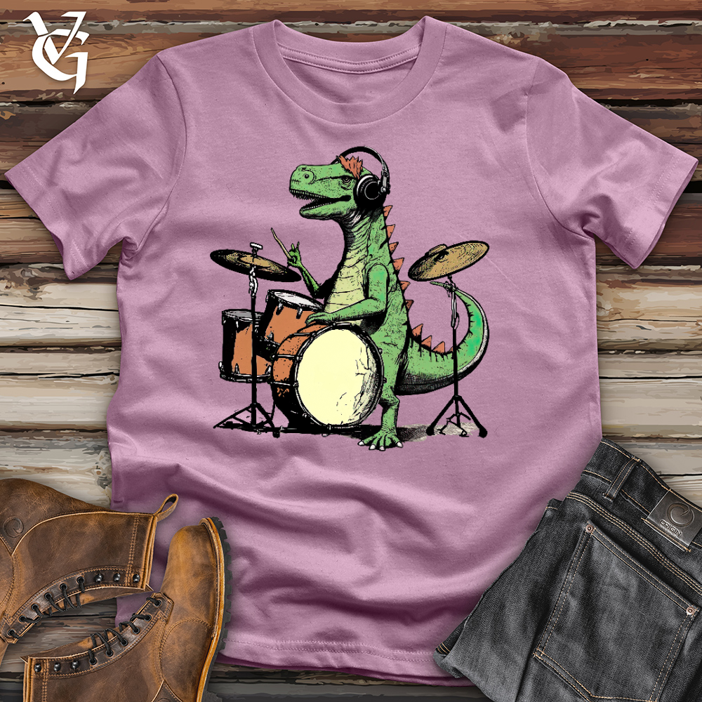 Rock And Roll Dino Cotton Tee