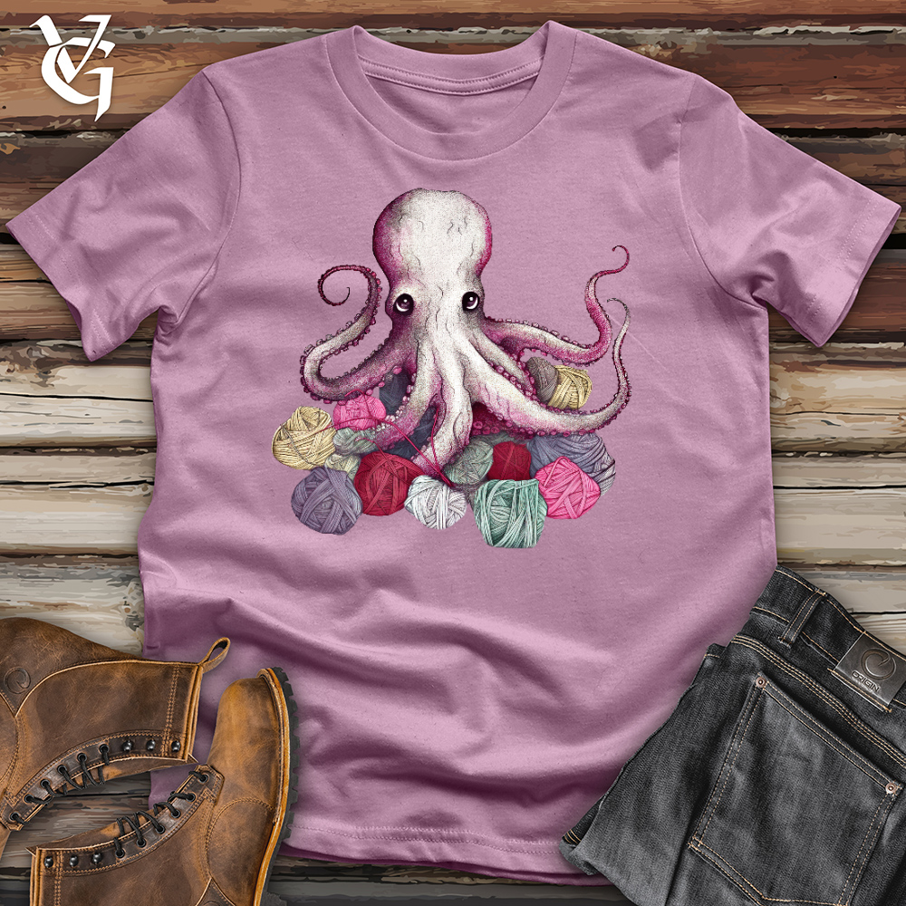 Knitting Octopus Cotton Tee