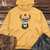 Retro Beanie Wearing Deer Midweight Hooded Sweatshirt