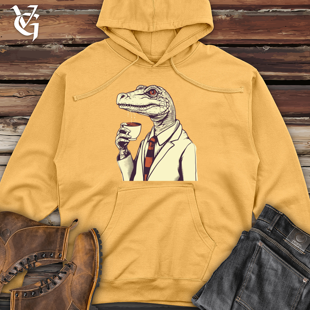 Coffeetime Lizard Tranquility Midweight Hooded Sweatshirt