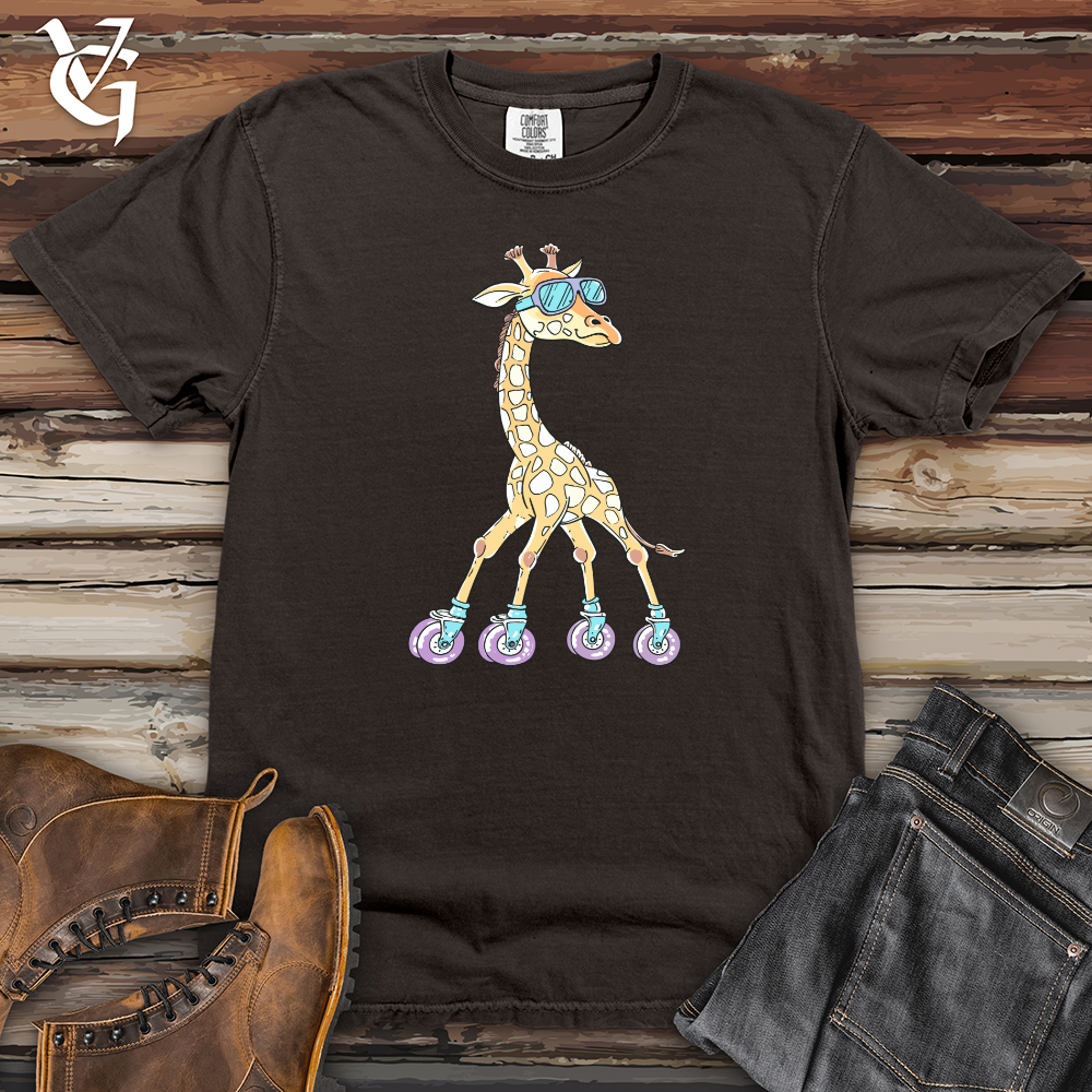Giraffe Skating Heavy Cotton Comfort Colors Tee