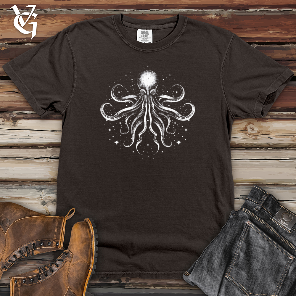 Cosmic Winged Octopus Navigator Heavy Cotton Comfort Colors Tee