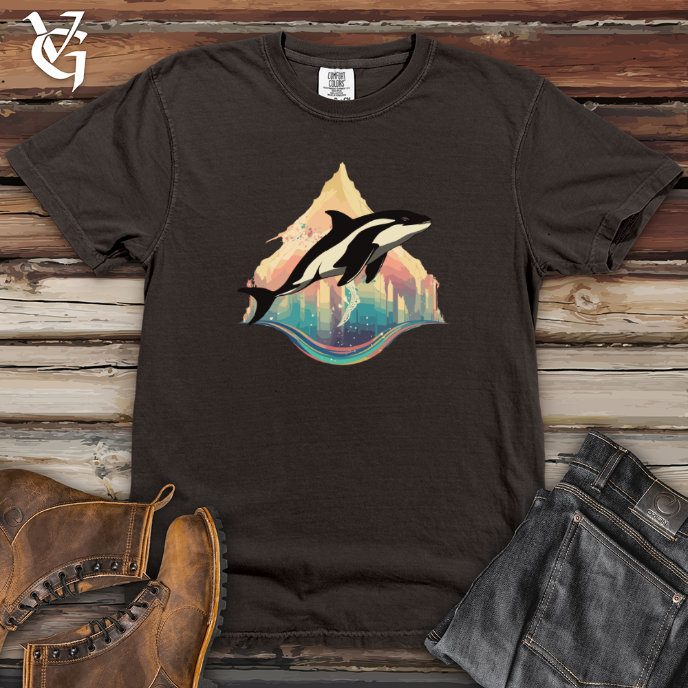 Orca Rainbow Leap Heavy Cotton Comfort Colors Tee