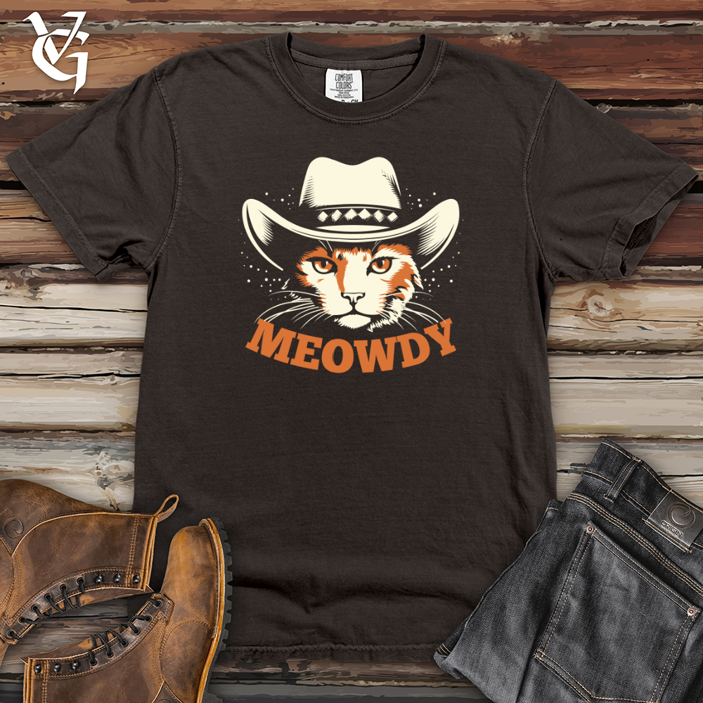 Vintage Cowboy Cat Heavy Cotton Comfort Colors Tee