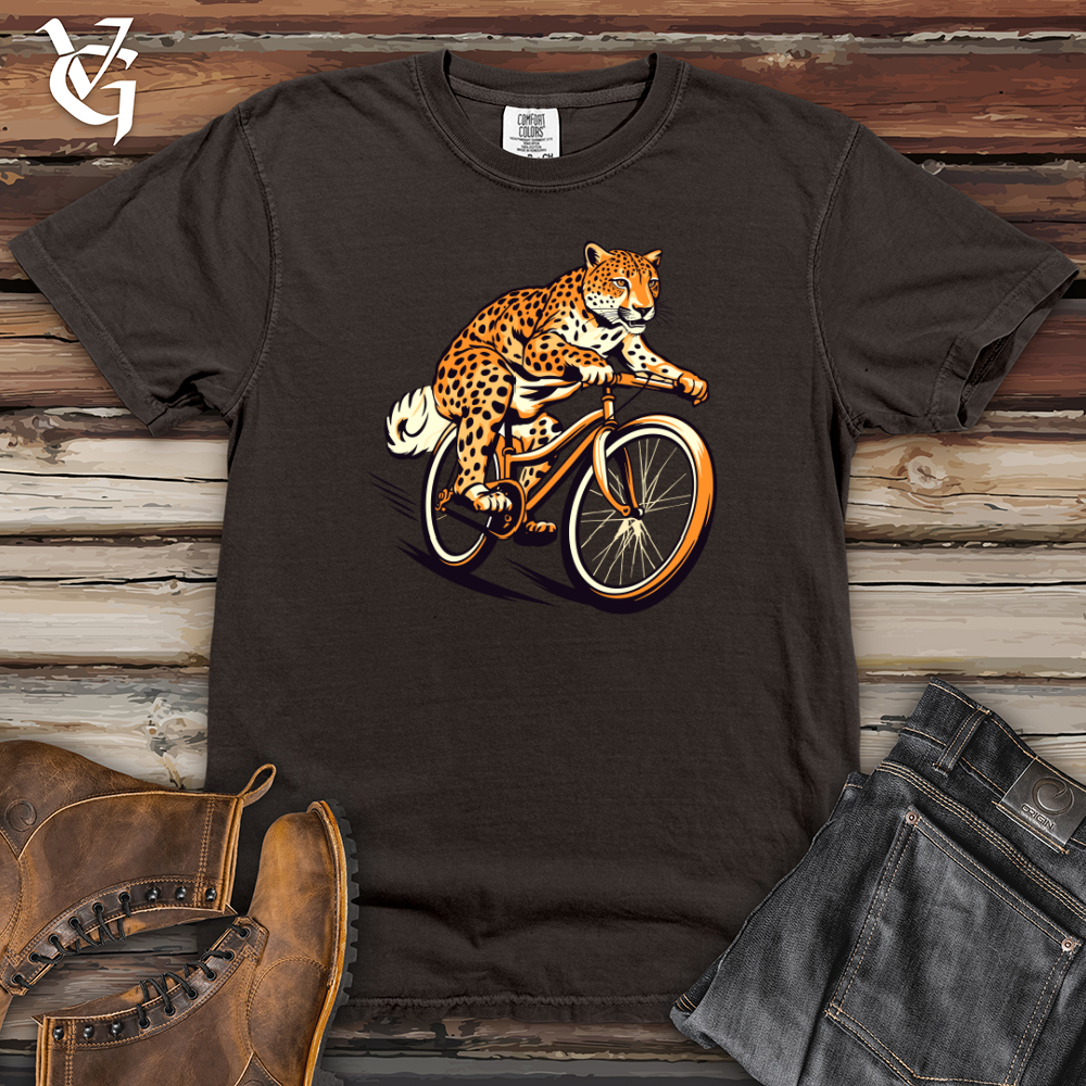 Agile Cheetah Cyclist Heavy Cotton Comfort Colors Tee