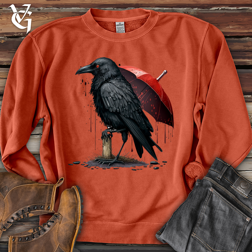 Raven In The Rain Pigment-Dyed Crewneck
