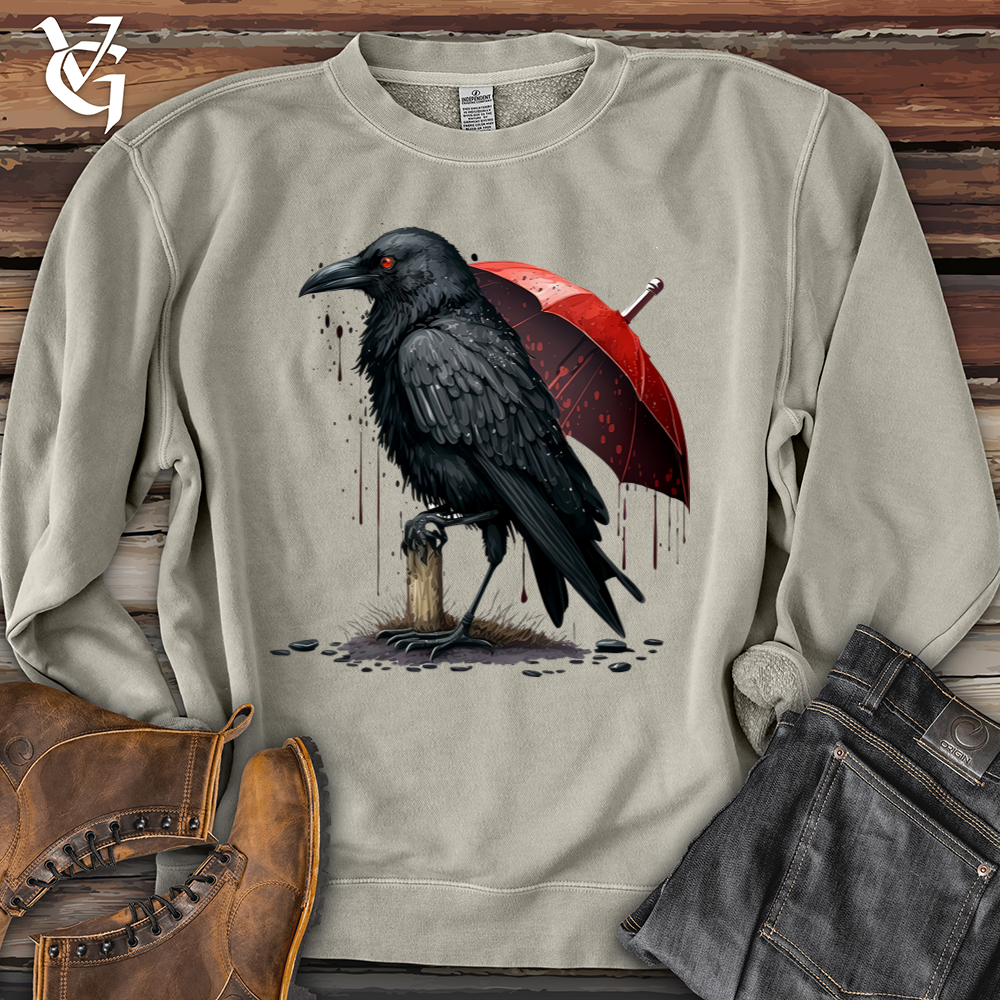 Raven In The Rain Pigment-Dyed Crewneck