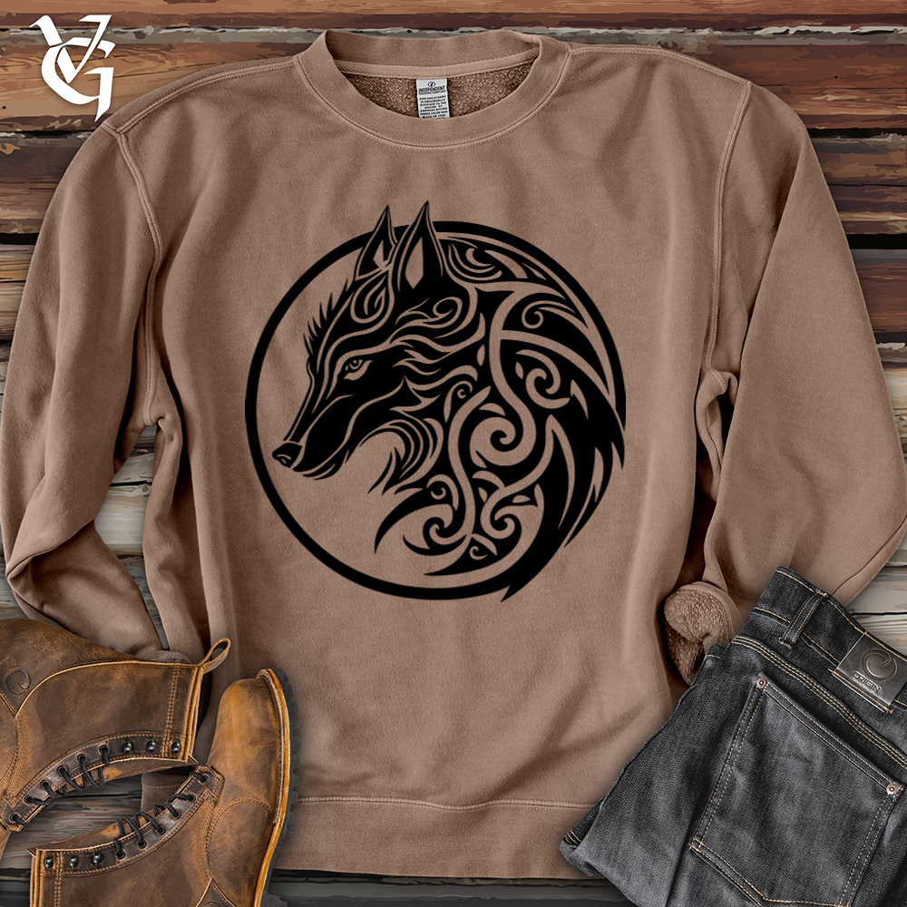 Celtic Wolf Pigment-Dyed Crewneck