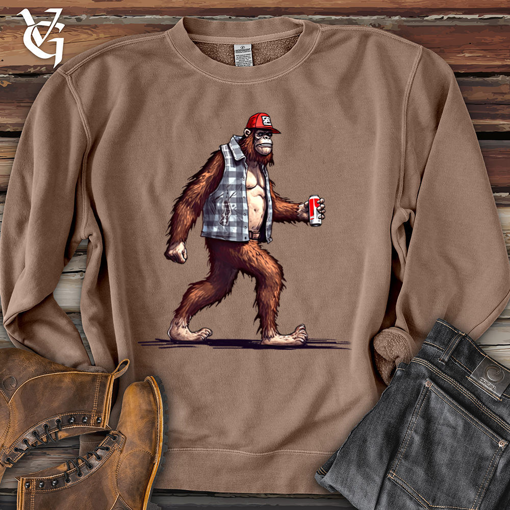 Big Foot Stroll Banjo Bison Pigment-Dyed Crewneck