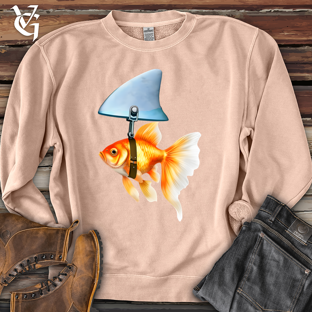 Goldfish Shark Fin Banjo Bison Pigment-Dyed Crewneck
