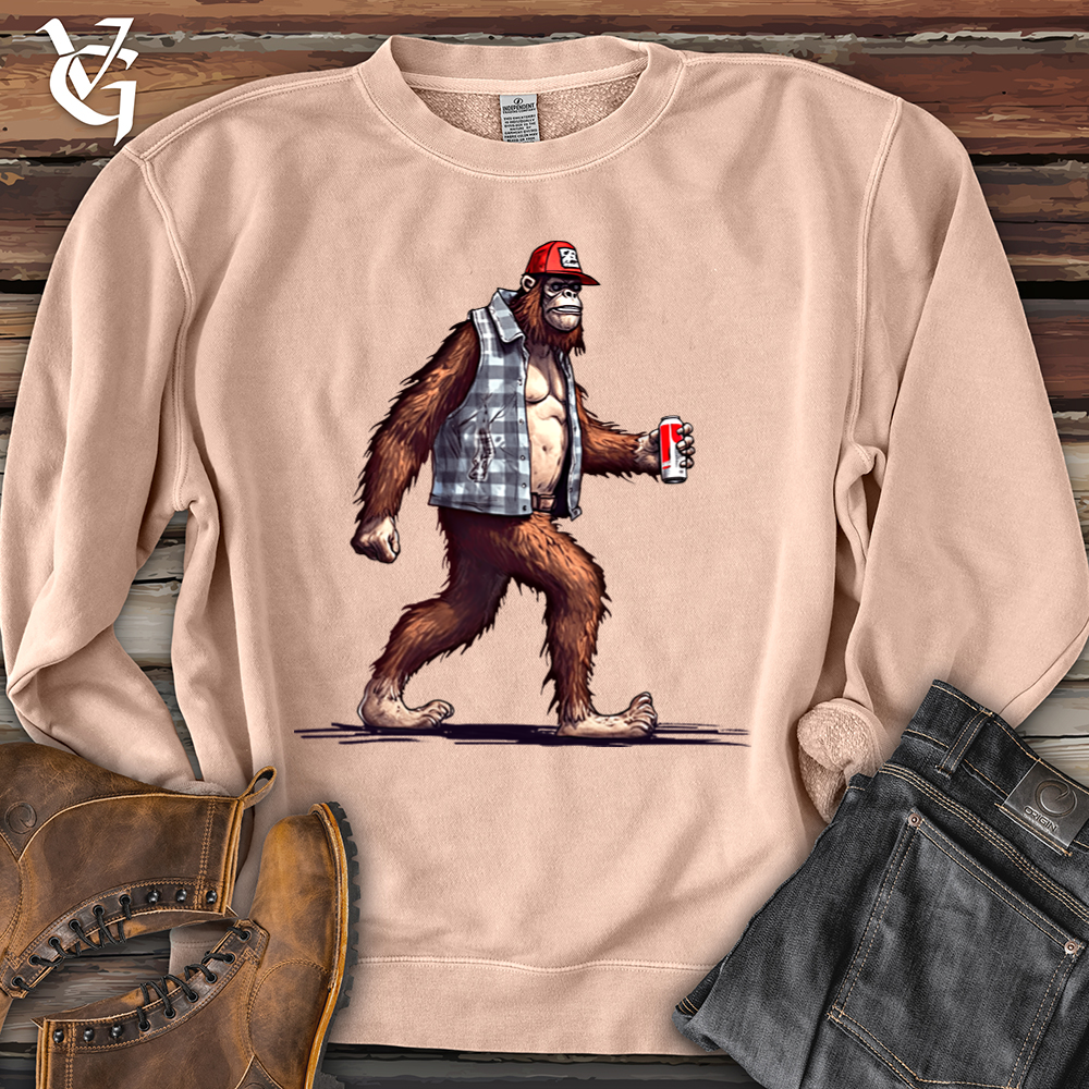 Big Foot Stroll Banjo Bison Pigment-Dyed Crewneck