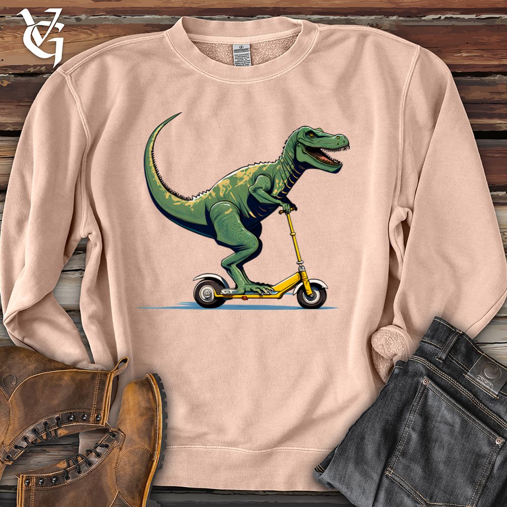 Dino Scoot Banjo Bison Pigment-Dyed Crewneck