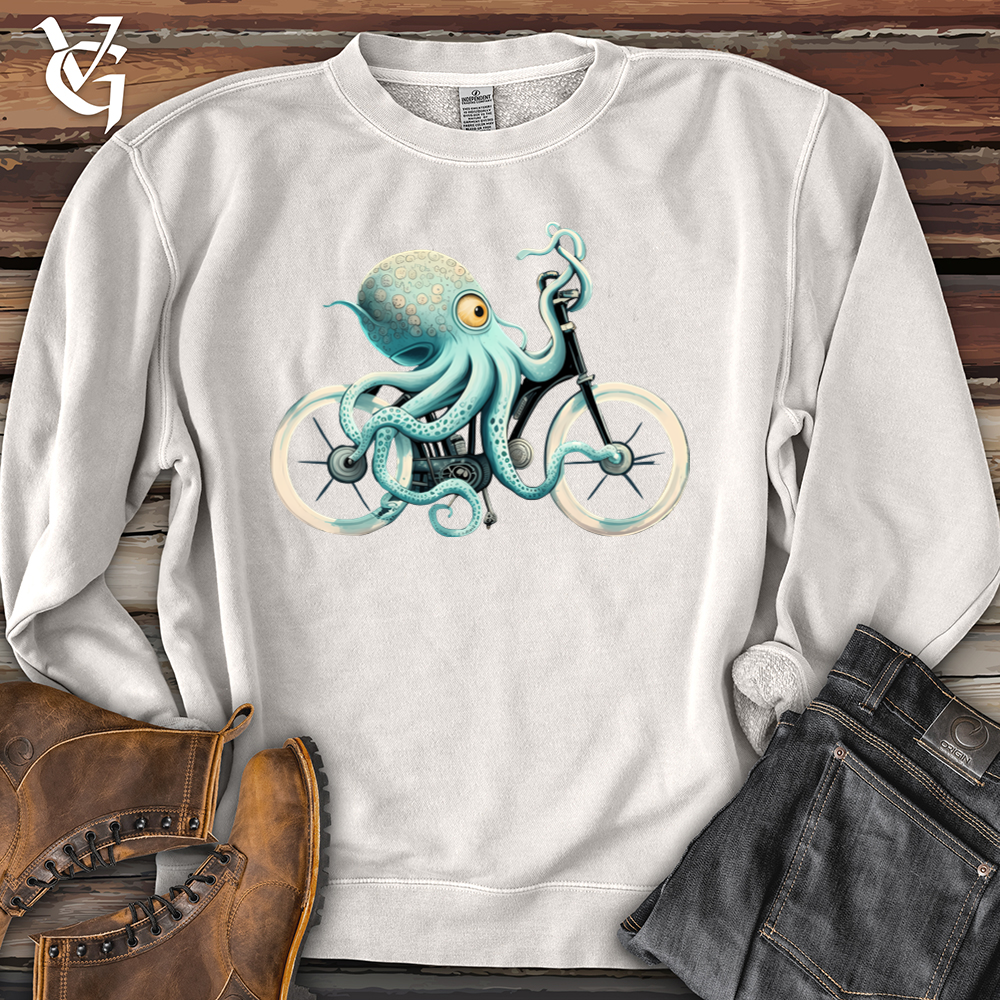 Octobike Banjo Bison Pigment-Dyed Crewneck