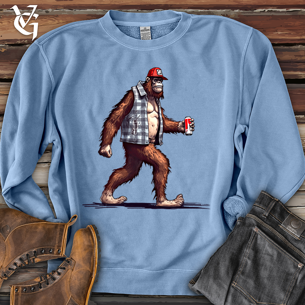 Big Foot Stroll Banjo Bison Pigment-Dyed Crewneck