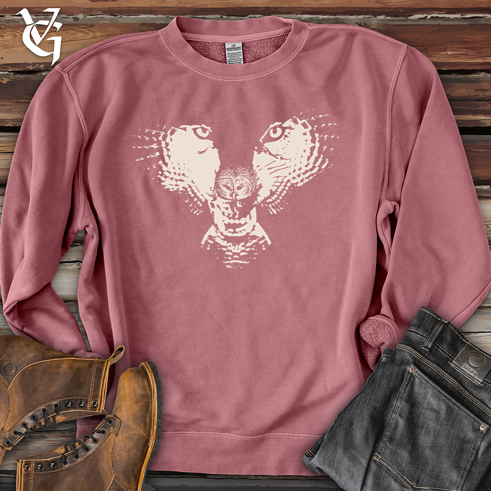 Flying Wolf Pigment-Dyed Crewneck