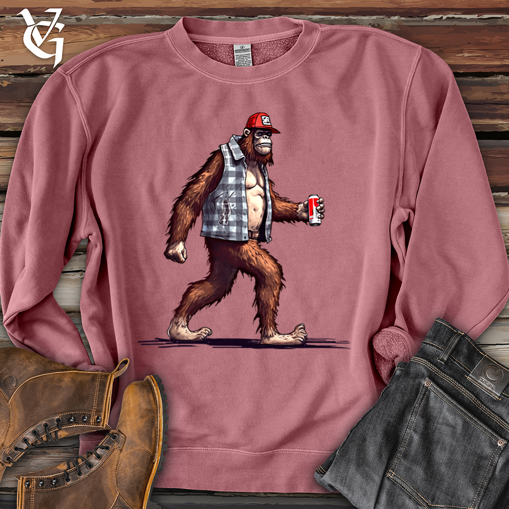 Big Foot Stroll Banjo Bison Pigment-Dyed Crewneck