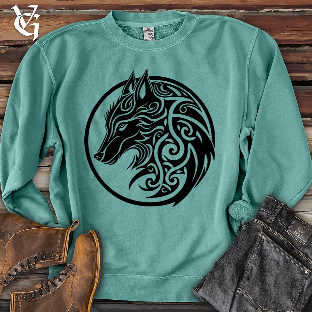 Celtic Wolf Pigment-Dyed Crewneck