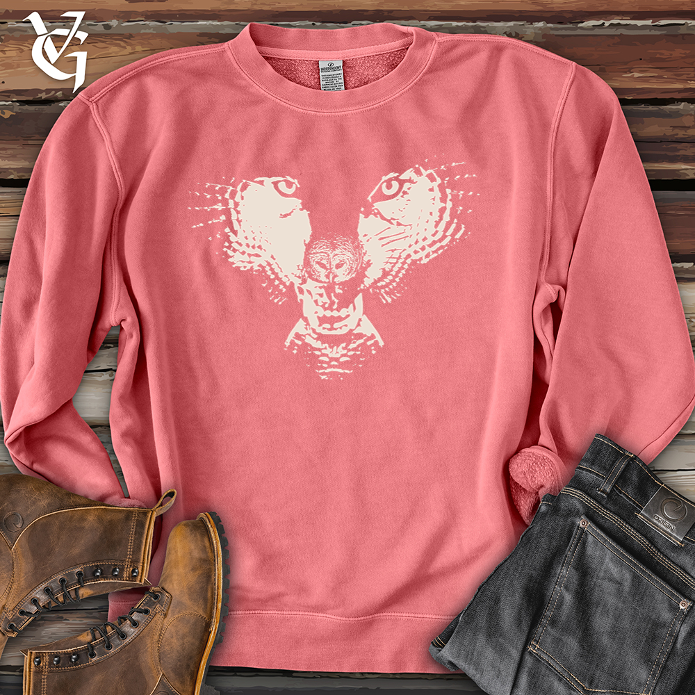 Flying Wolf Pigment-Dyed Crewneck