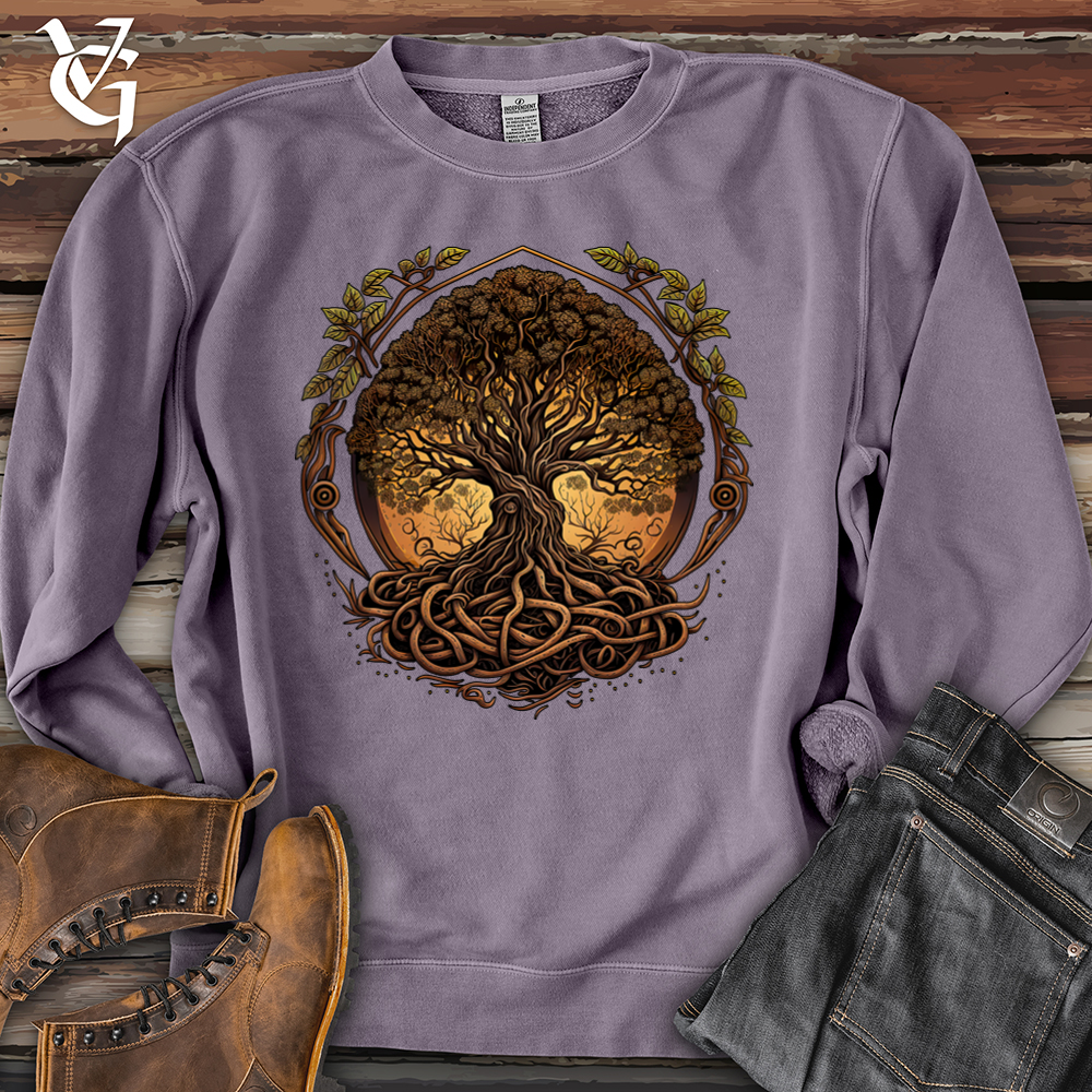 Illuminated Tree Pigment-Dyed Crewneck