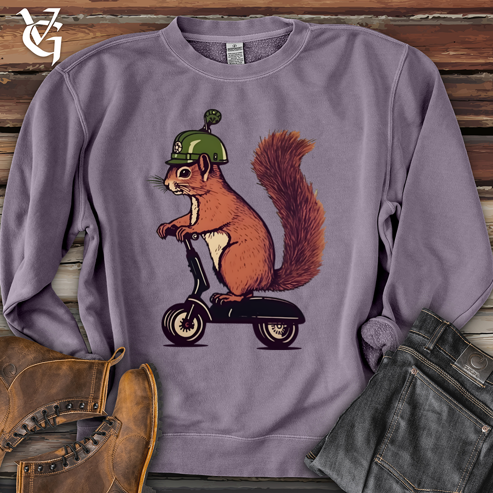 Squirrel Scoot Pigment-Dyed Crewneck