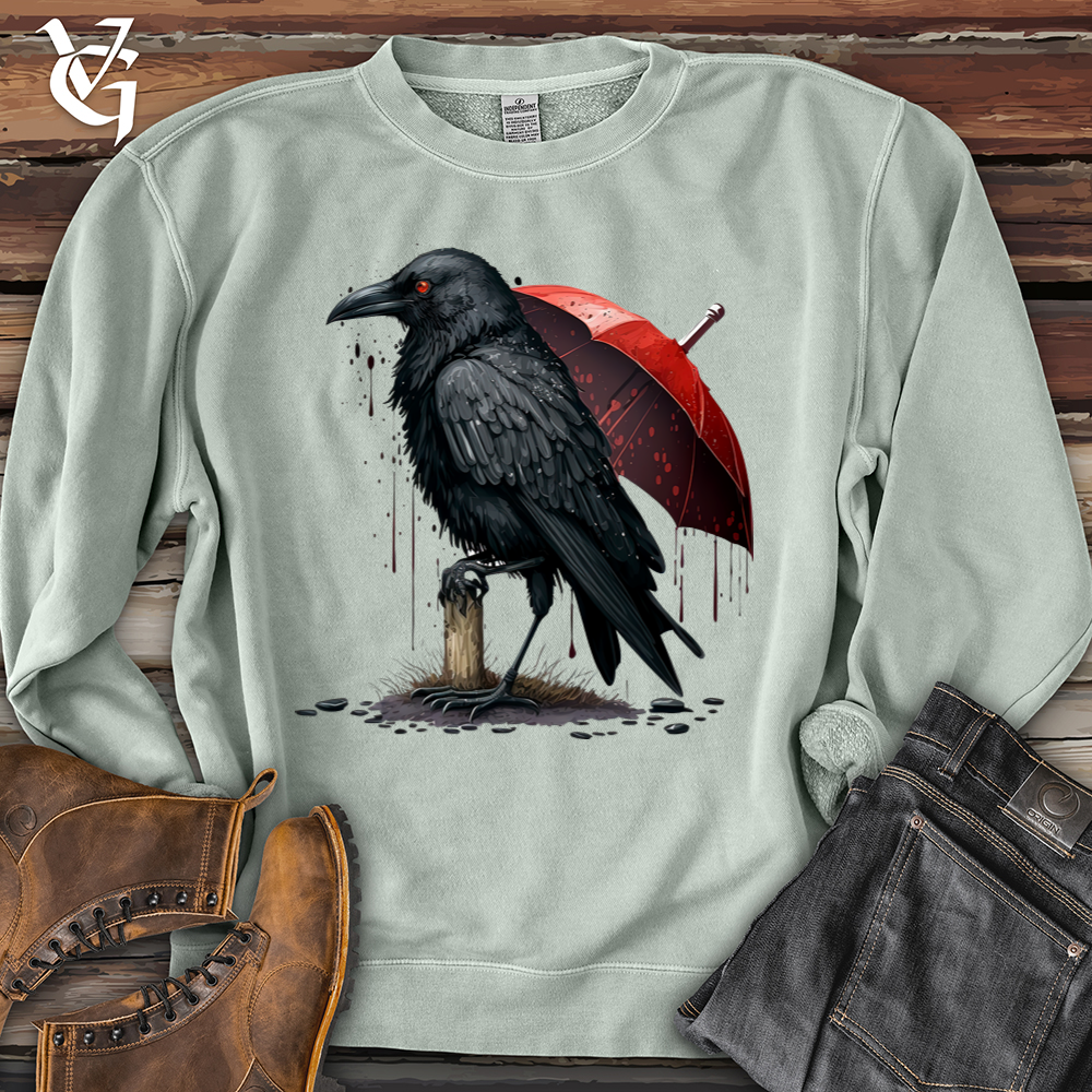 Raven In The Rain Pigment-Dyed Crewneck