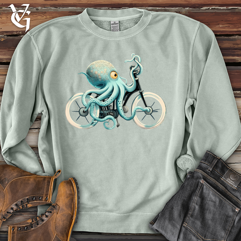 Octobike Banjo Bison Pigment-Dyed Crewneck