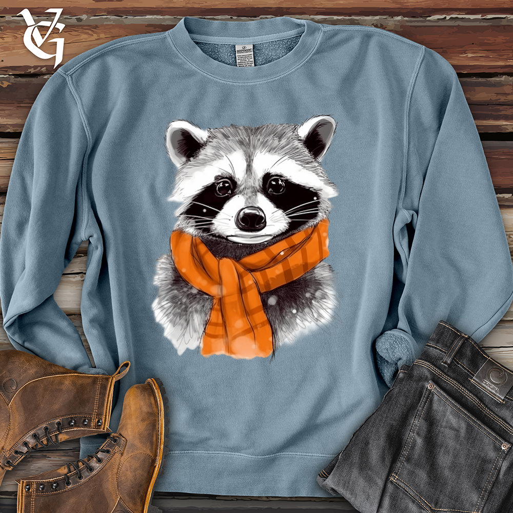 Raccoon Chief Banjo Bison Pigment-Dyed Crewneck